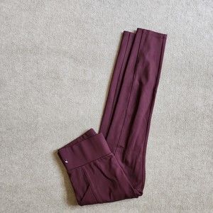 Lou & Grey Loft Pull On Skinny Leg Legging Pants Womens Size S Burgundy Stretch